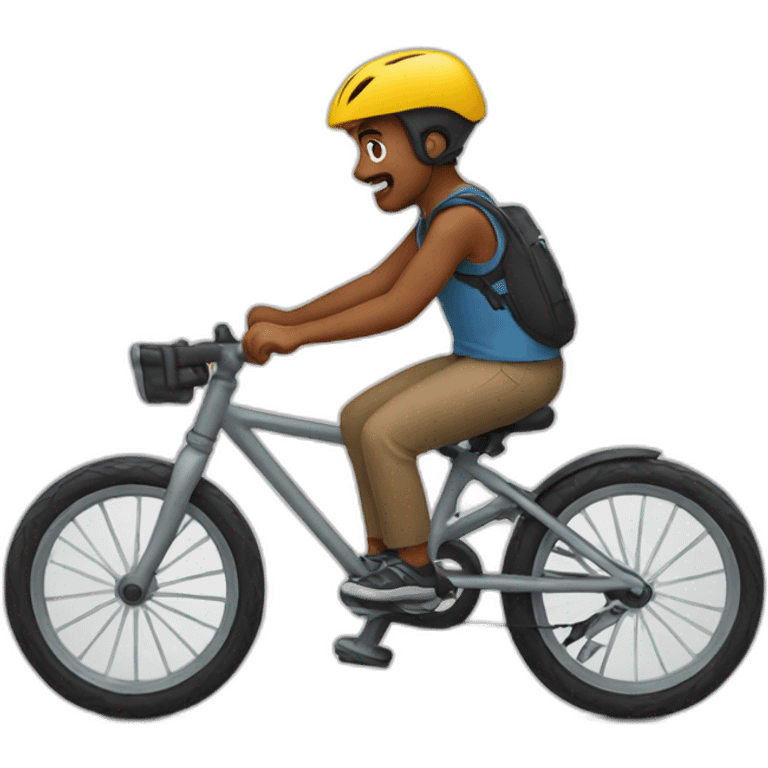 Brothers riding bike  emoji