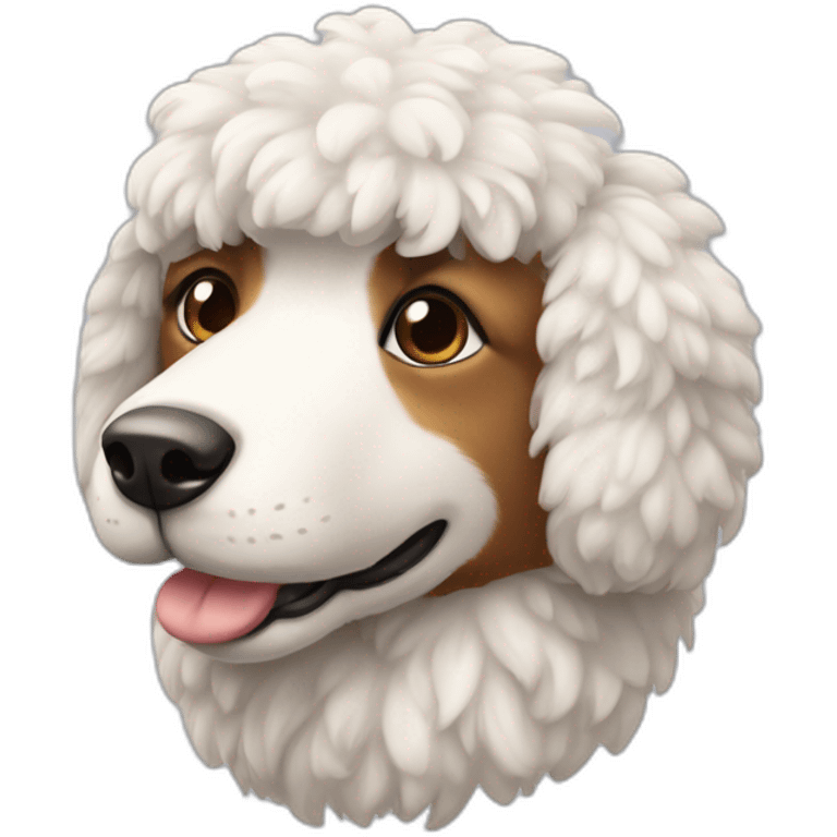 Un Chien avec fourrure de mouton emoji