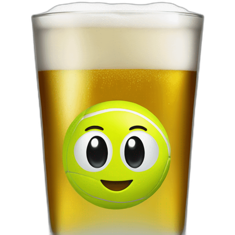 tennis-ball-in-a-glass-of-beer emoji