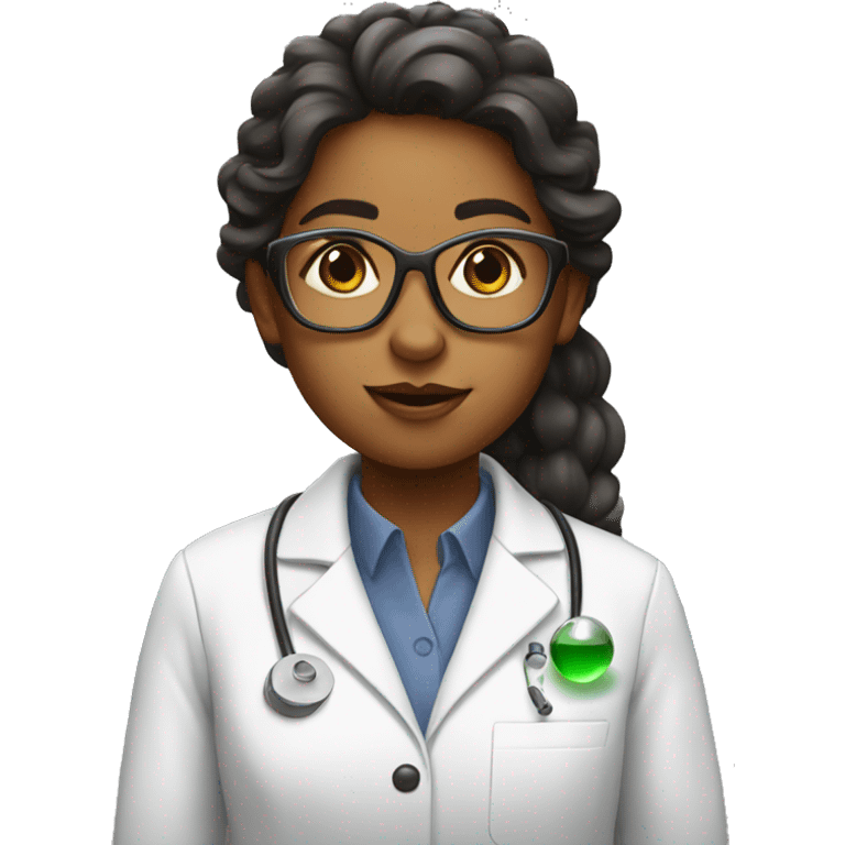 Girly scientist emoji