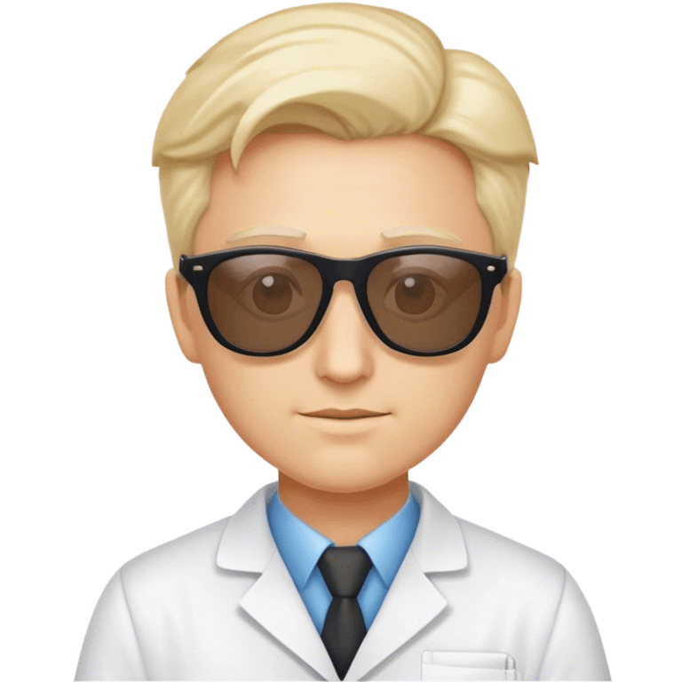 Scientist with sunglasses  emoji