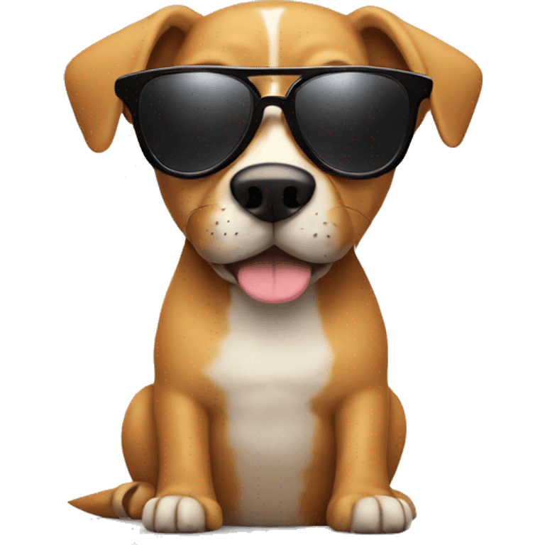 Dog with sunglasses  emoji