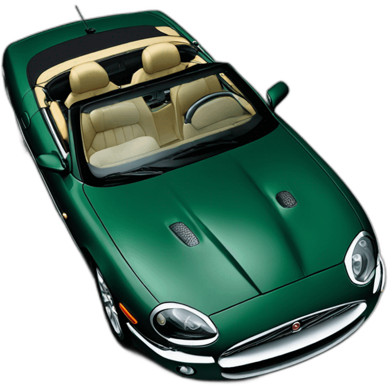  Dark green 1997 Jaguar XK8 convertible top up emoji