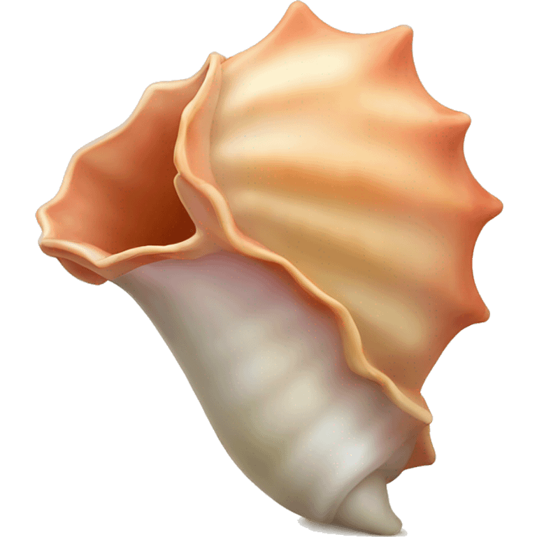 Conch playing  emoji