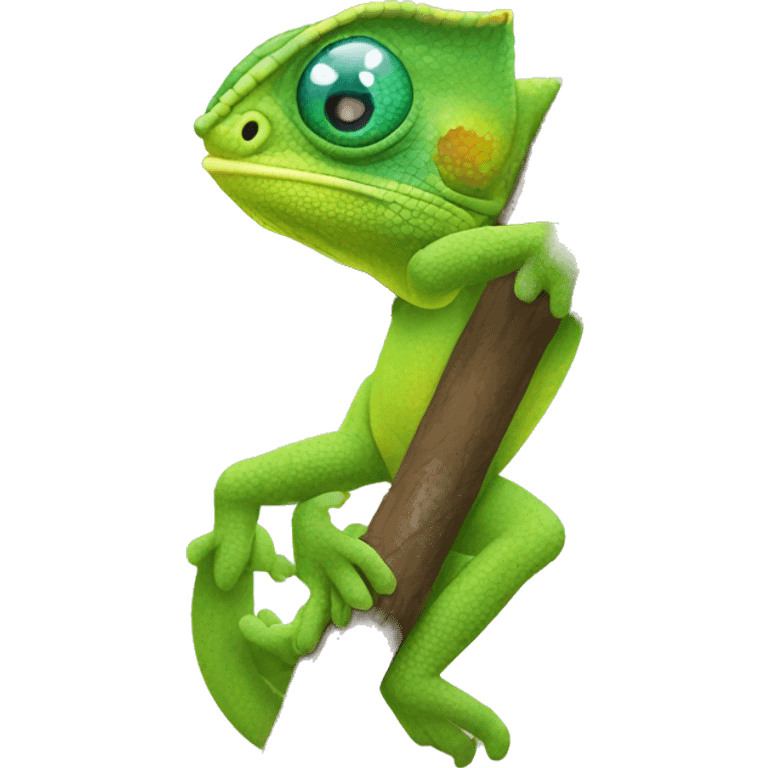 Chameleon On Branch emoji