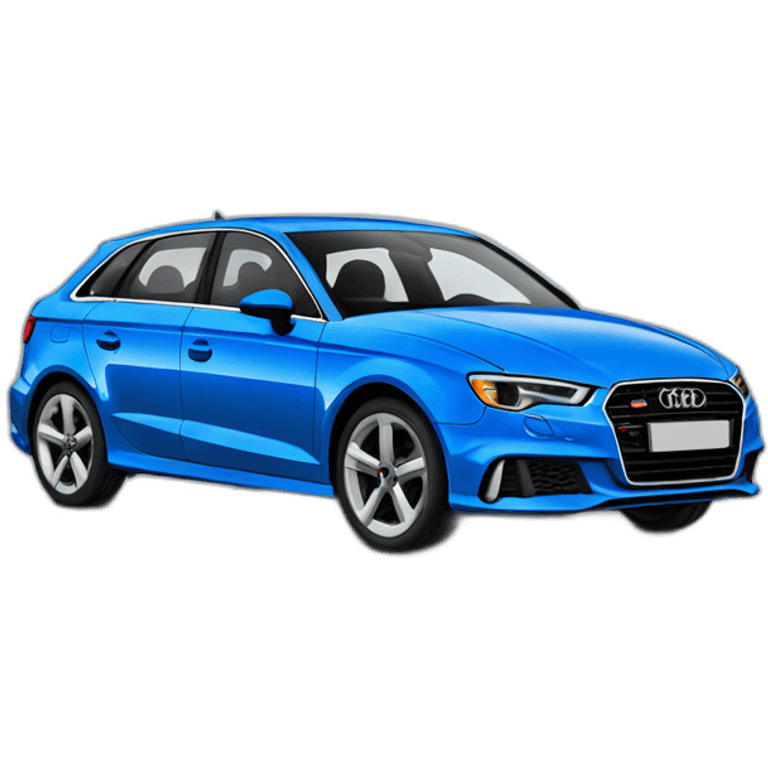 blue audi a3 emoji