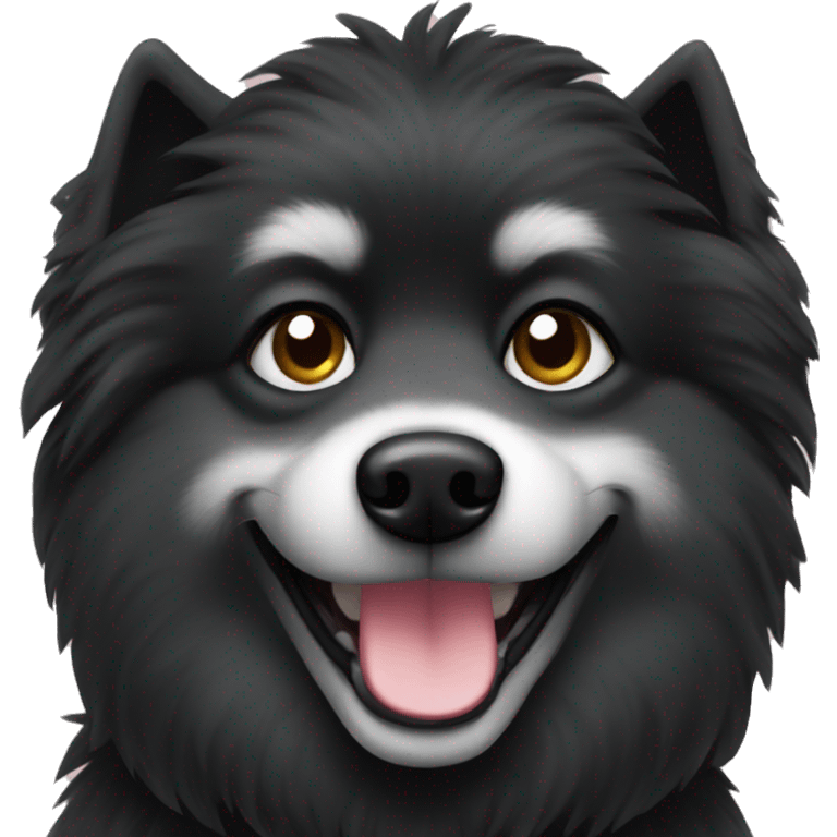 Black spitz emoji