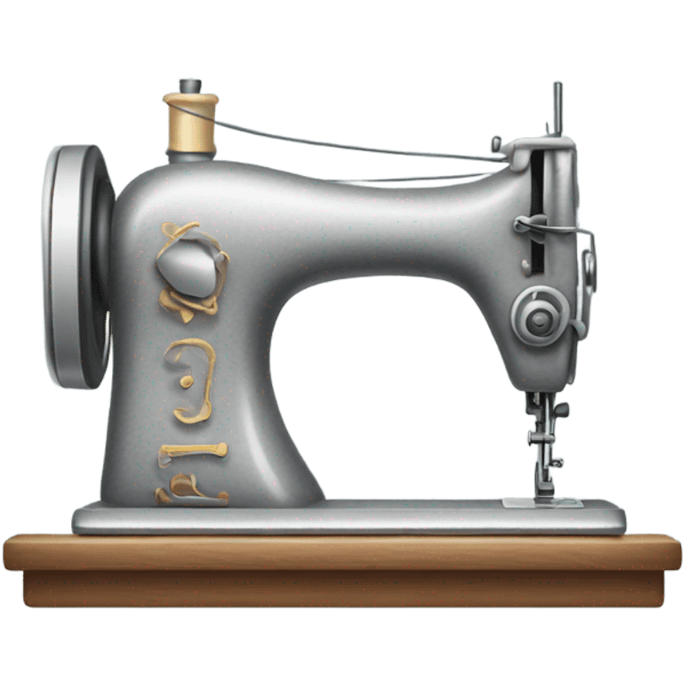 Grey sewing machine emoji