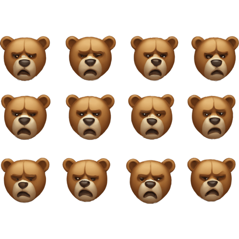 frustrated bear emoji