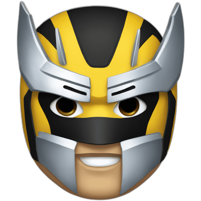 Wolverine in mask emoji