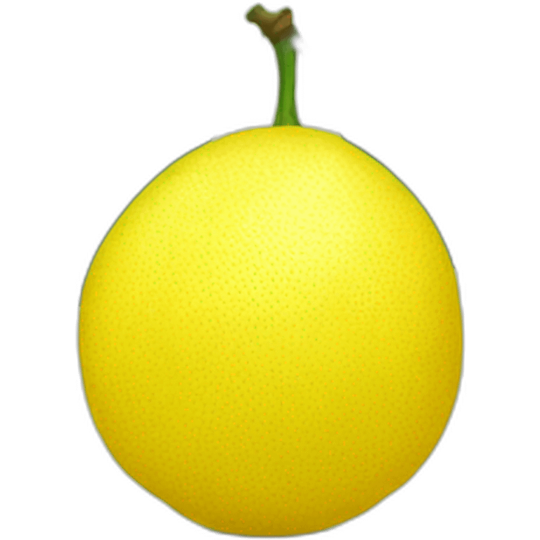 Lemon with leaf emoji