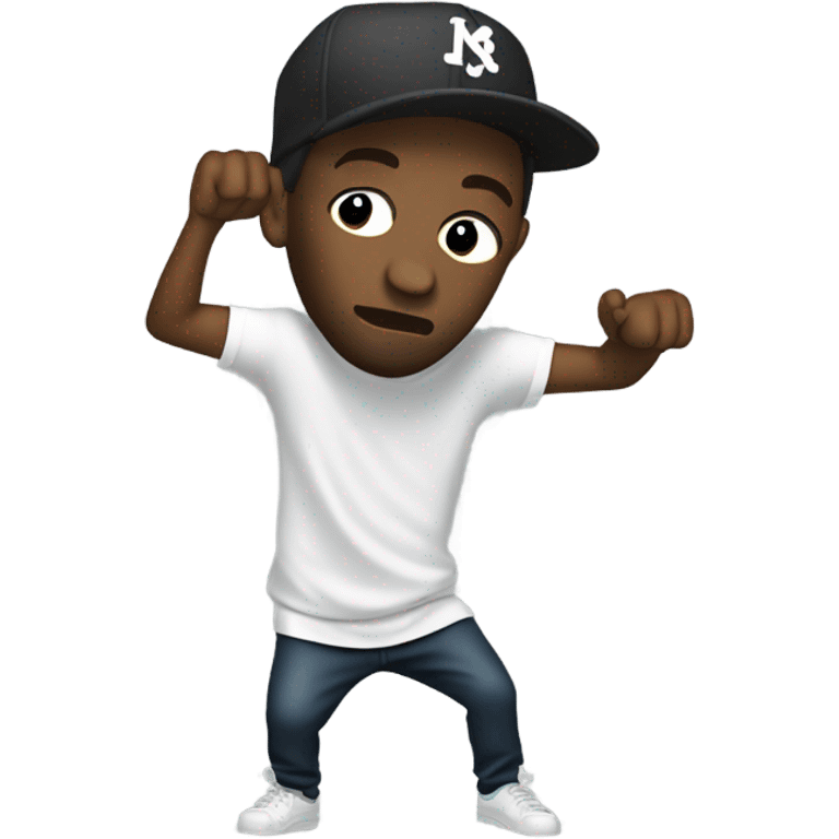 Kendrick Lamar dabbing emoji