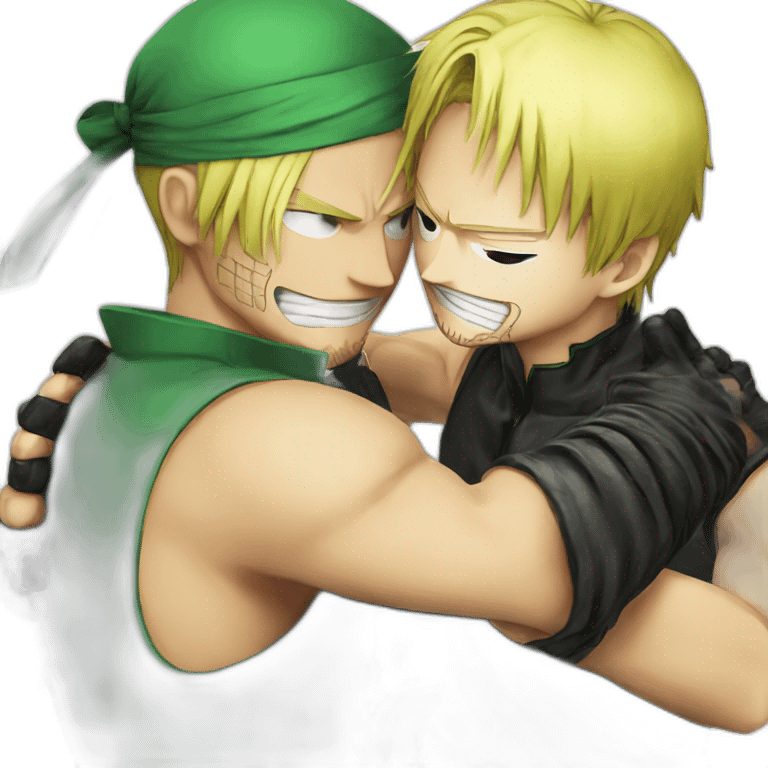 Zoro Fighting Sanji emoji