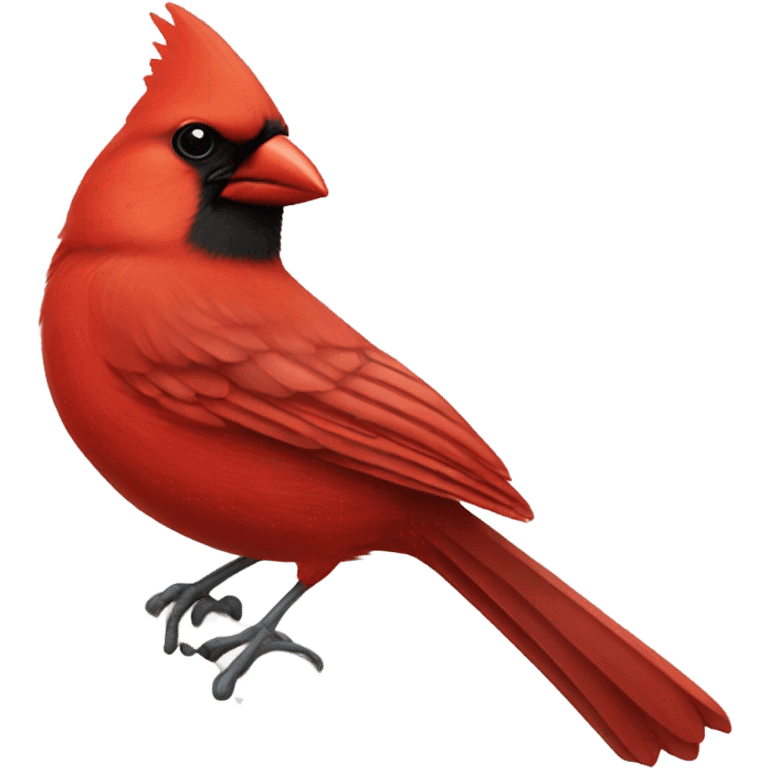 Red Cardinal sitting on a branch emoji