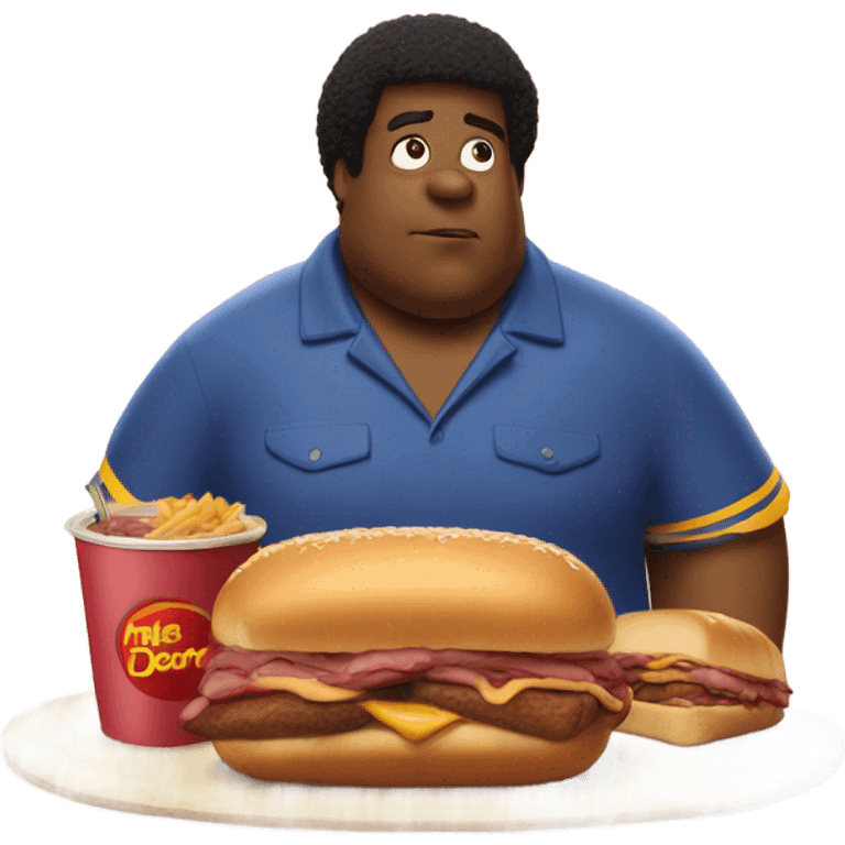 fat albert kissing mcrib emoji