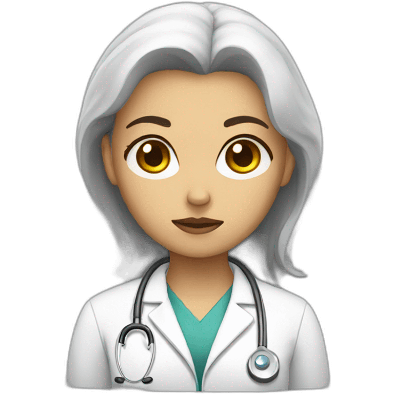 Sad female doctor emoji