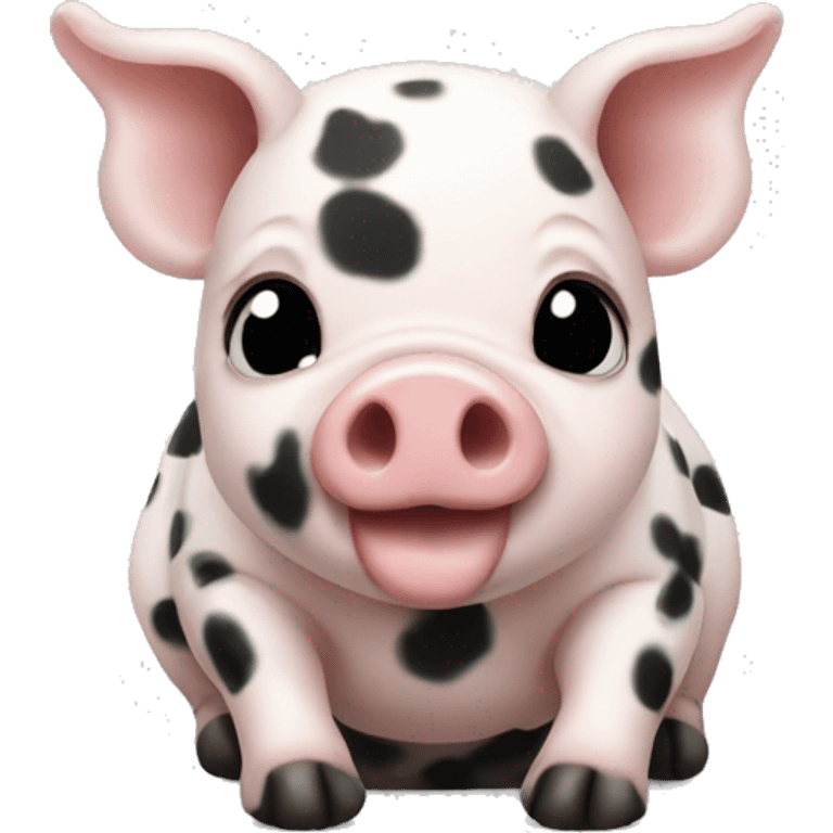 Minipig with black spots emoji