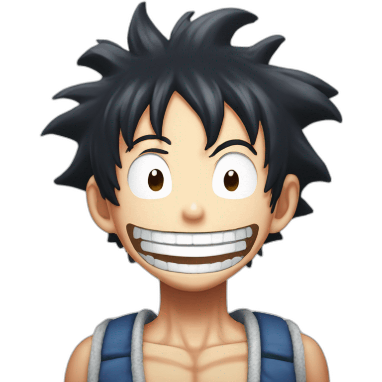 Luffy Gear 5 laugh emoji