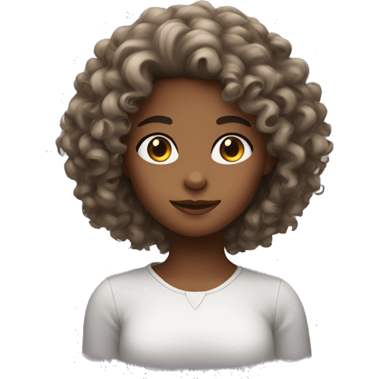 Curly hair girl  emoji