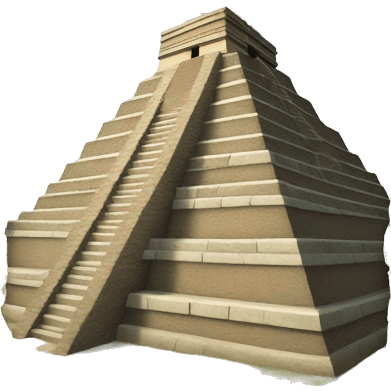 
mayan pyramid with geotag emoji