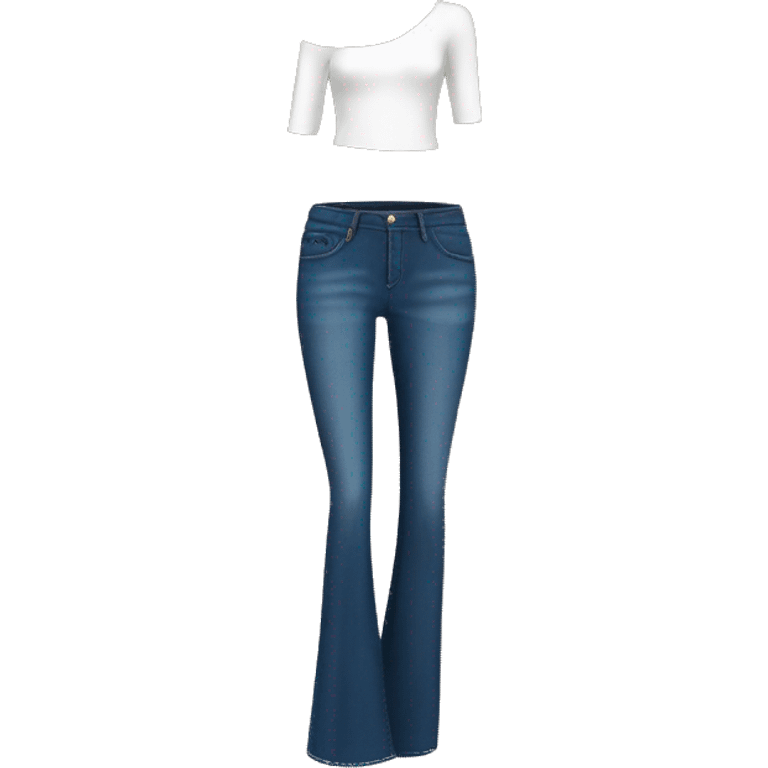 Women’s flare jeans  emoji