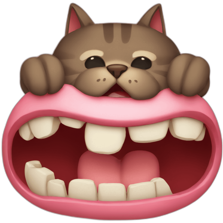 Cat-bite emoji