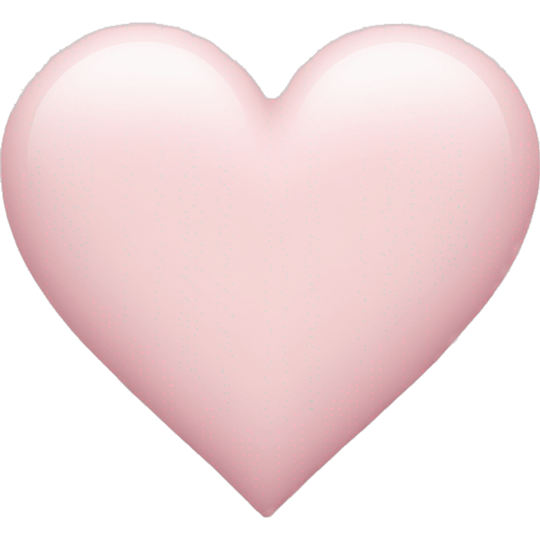 Light pink heart, powder pink shade emoji