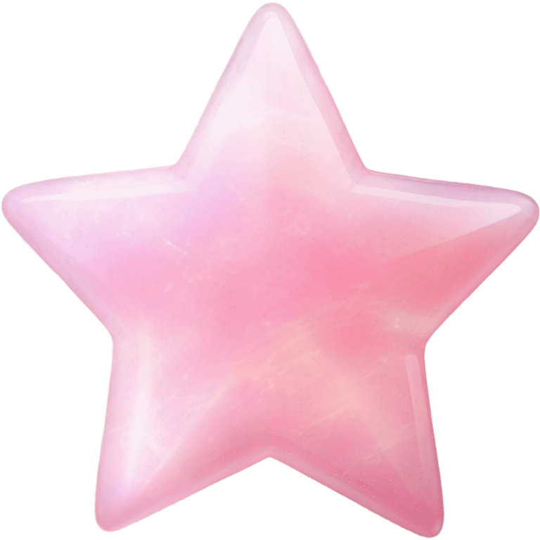 Large pink opal star emoji