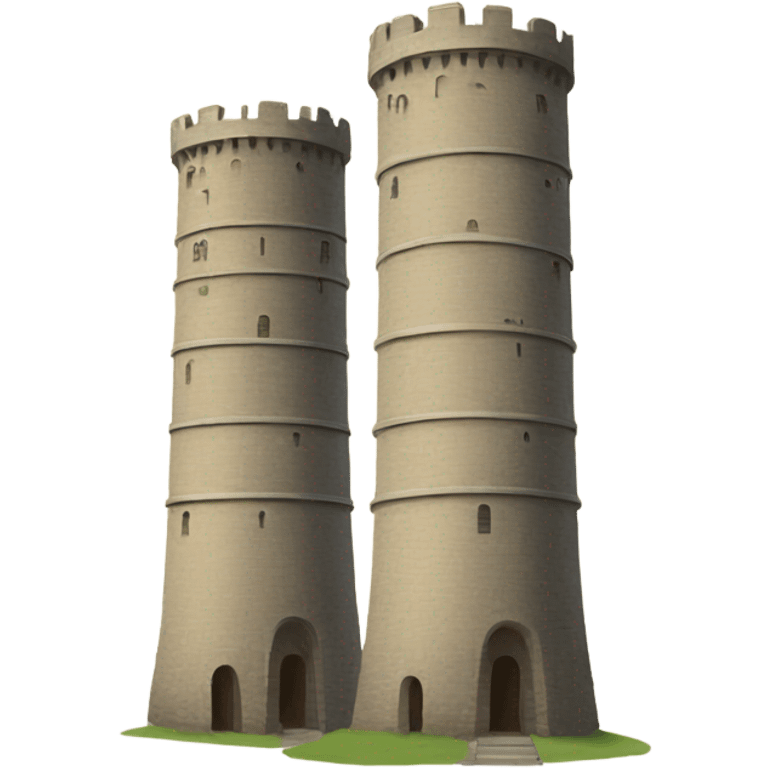 Two towers emoji