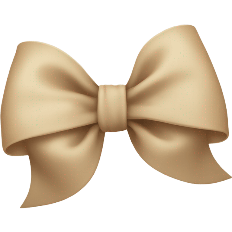 Beige bow emoji