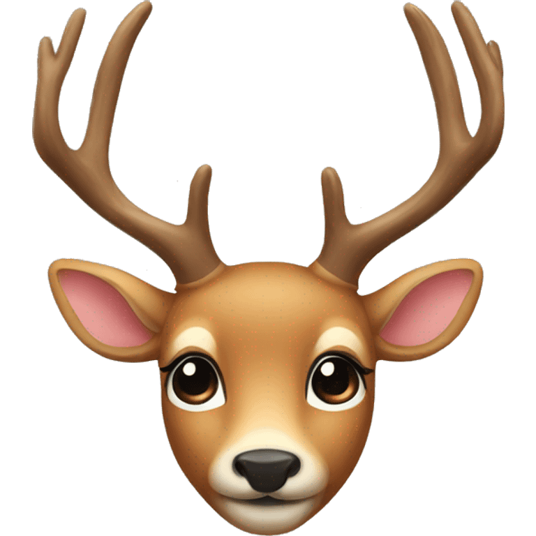 Deer with bow emoji