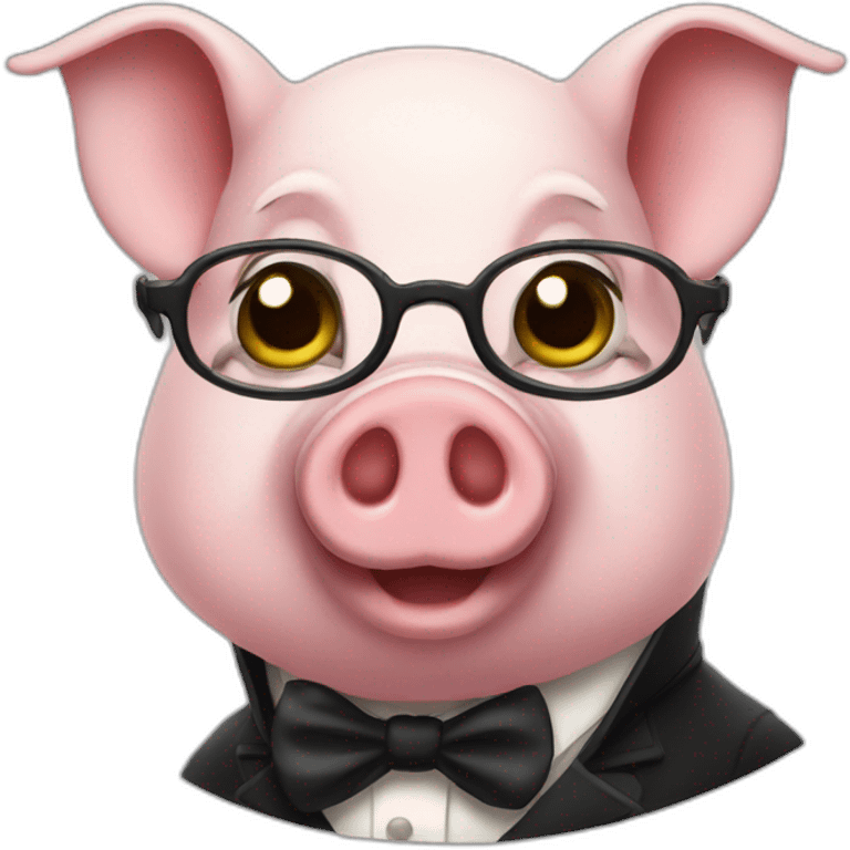 sir pig with monocle emoji