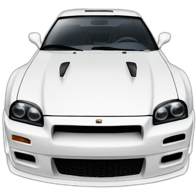 White Skyline gtr emoji