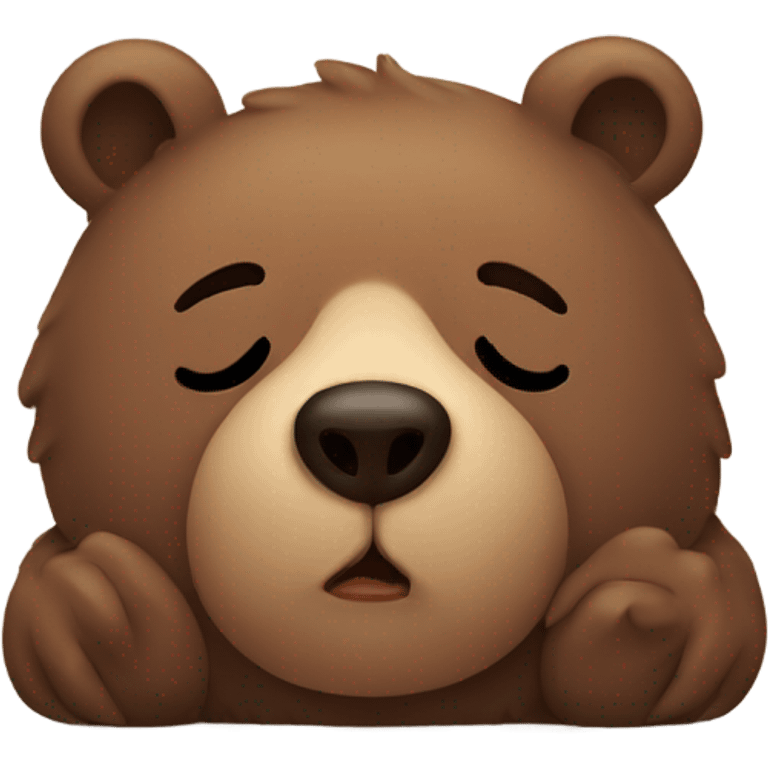 Sleepy bear emoji