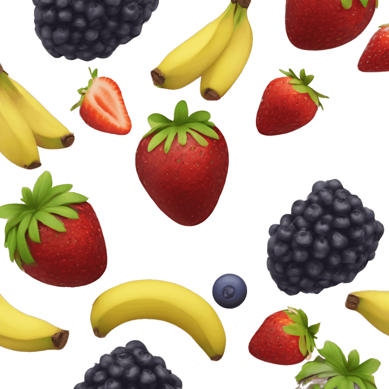 Açai with strawberries bananas bis cof emoji