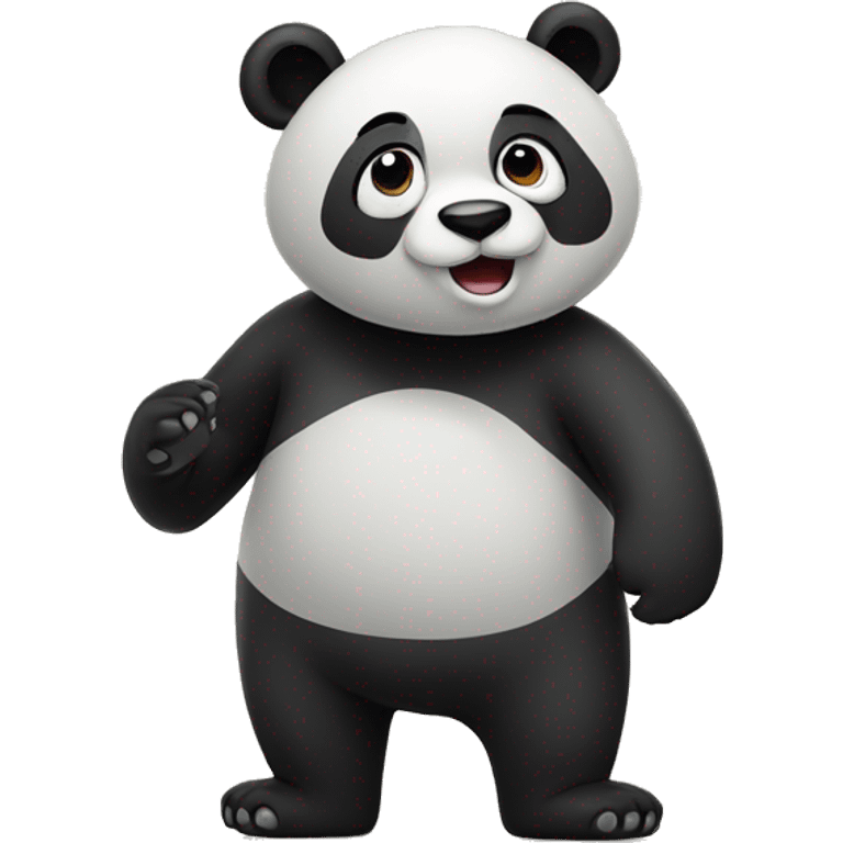 Panda and bear cartoon emoji