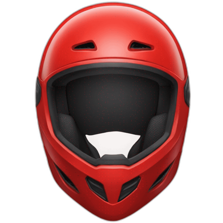 red motorcyle helmet emoji