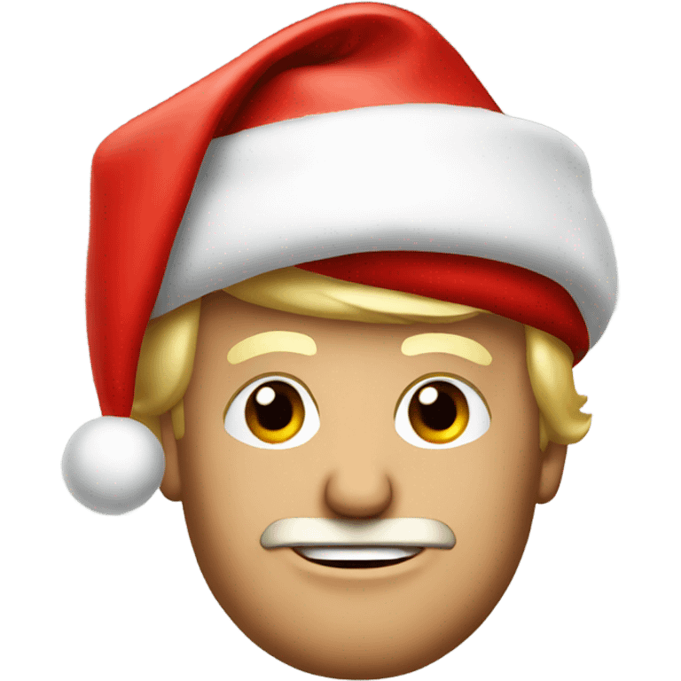 Trump wearing a Christmas hat  emoji