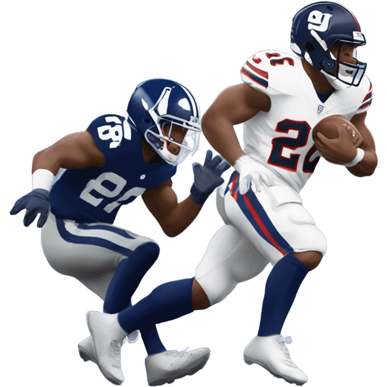 Saquon Barkley stiff arm emoji