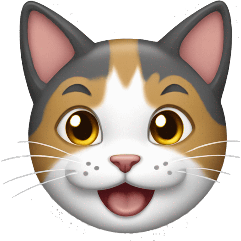 Gato dando língua  emoji