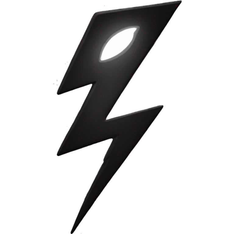 lightning sign in Black colour emoji