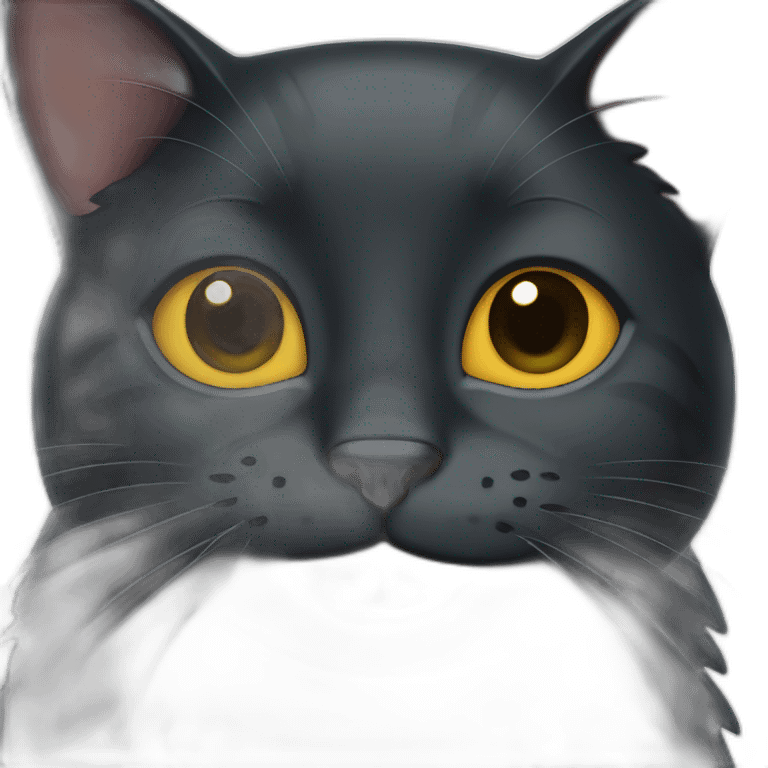 black-cat-smilling emoji