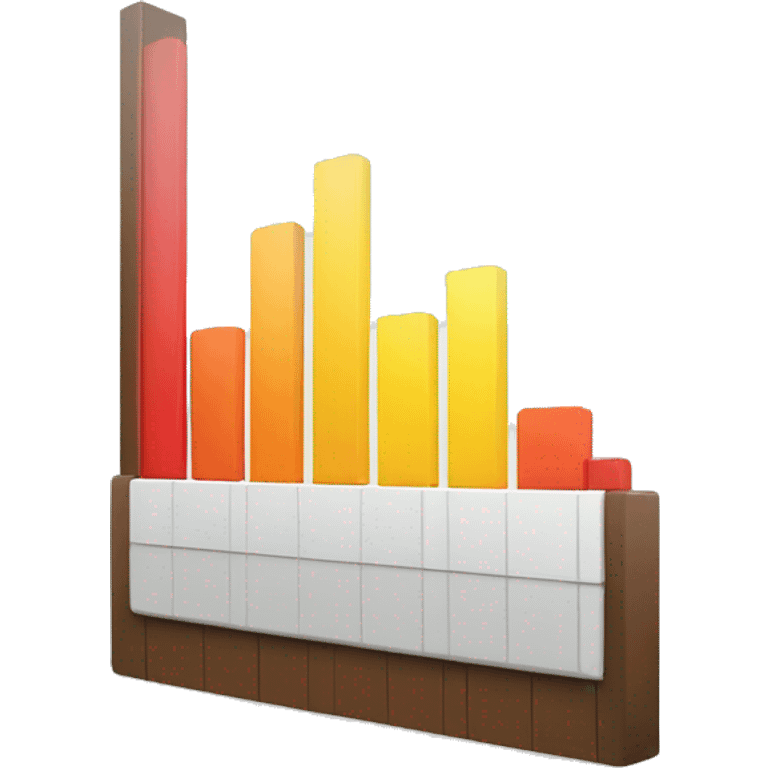 A bar chart coming from the future emoji