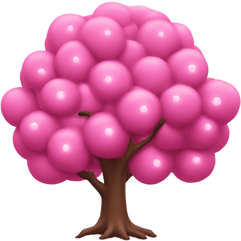 Large pink tree with lights  emoji