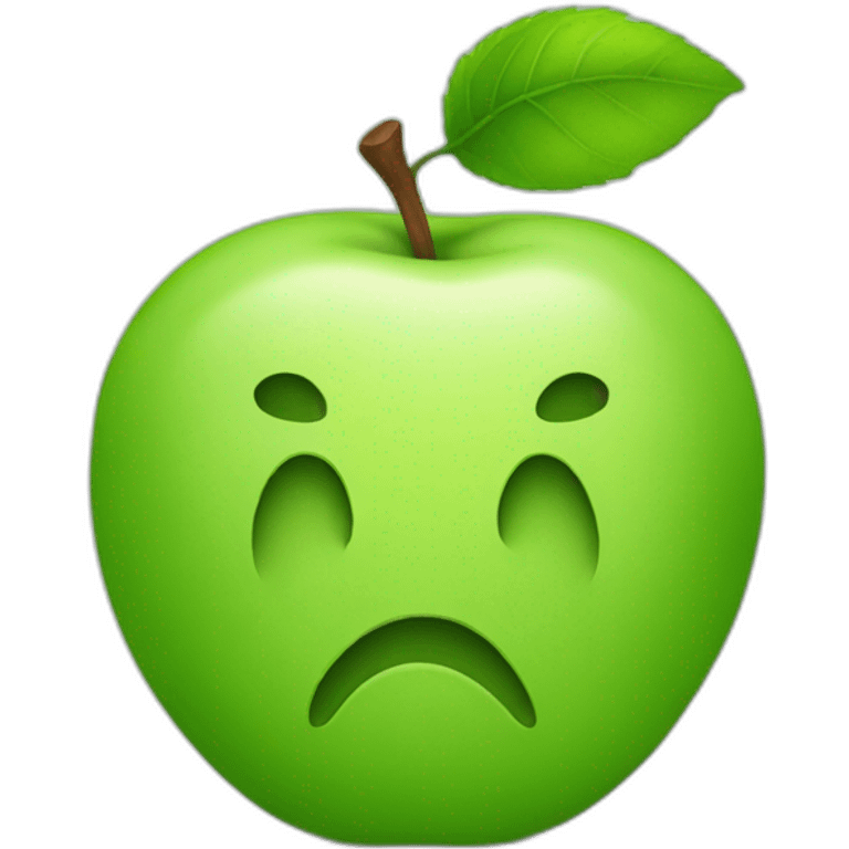 green apple emoji