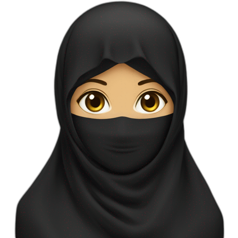 Saudi niqab women emoji