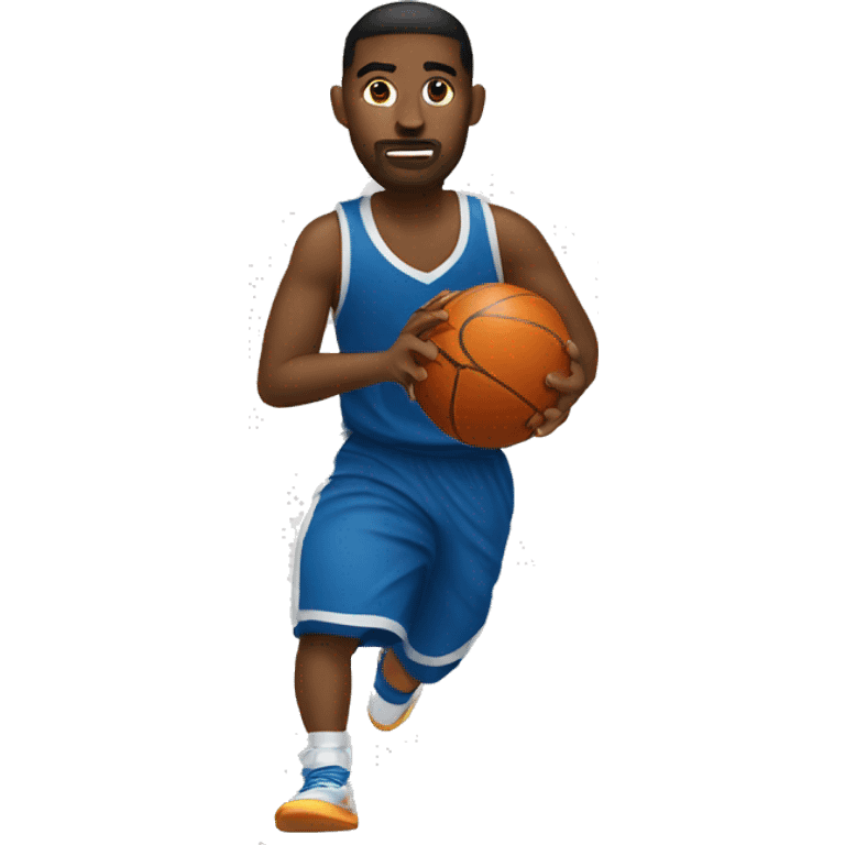 Basketball player dribbling emoji