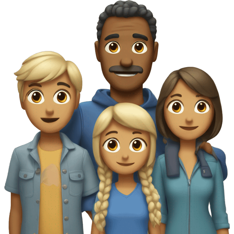 Bluey and family emoji