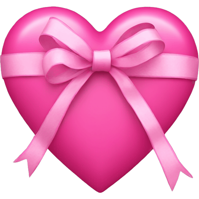 Pink heart with ribbons  emoji