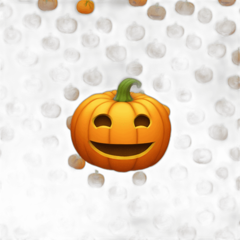 Funny pumpkin emoji